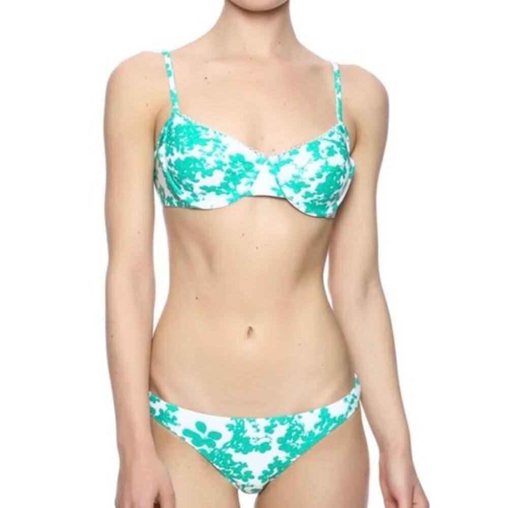 Shoshanna Beach Vines Bikini Top Size Medium/B Cup